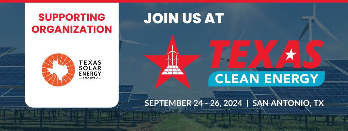 Texas Clean Energy Summit banner.