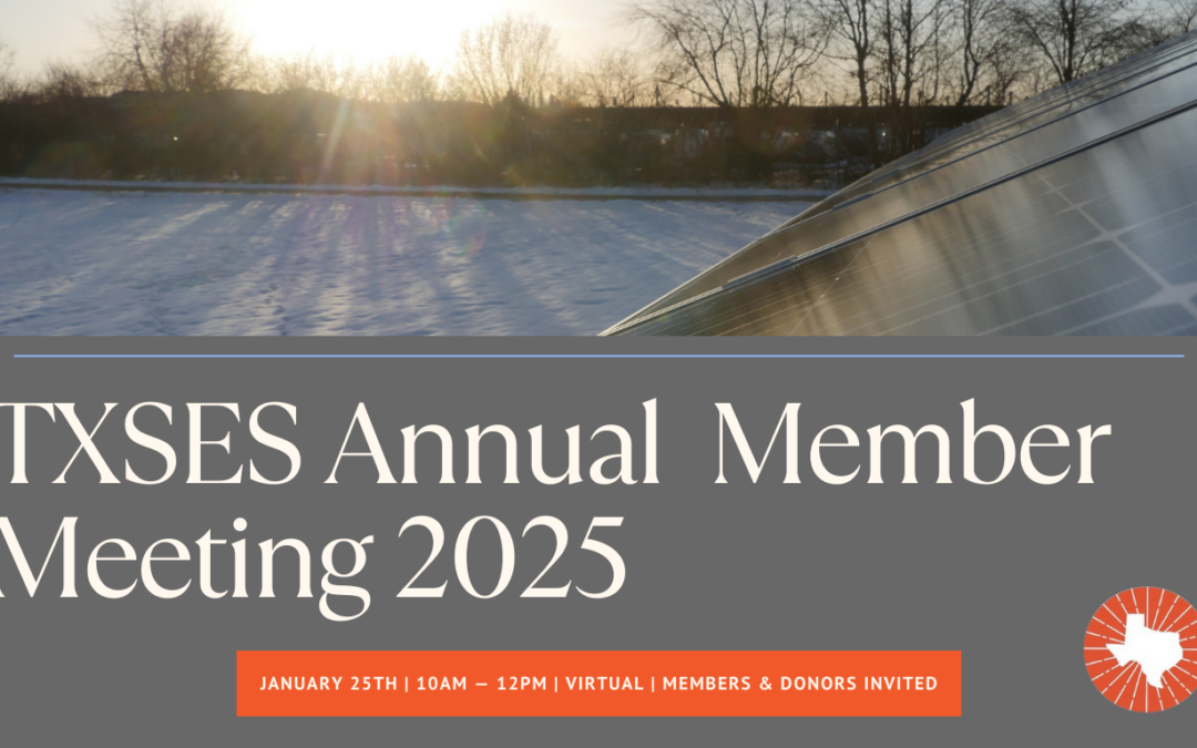 TXSES 2025 Annual Member Meeting (Virtual)