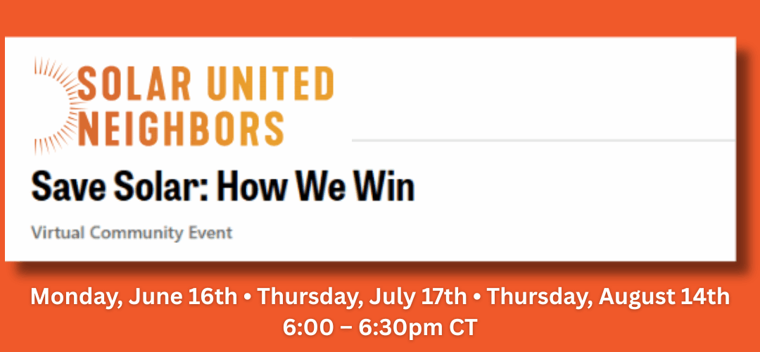 SUN Action Webinar – Save Solar: How We Win